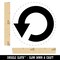 Rewind Return Go Back Arrow Circle Backwards Self-Inking Rubber Stamp Crafting